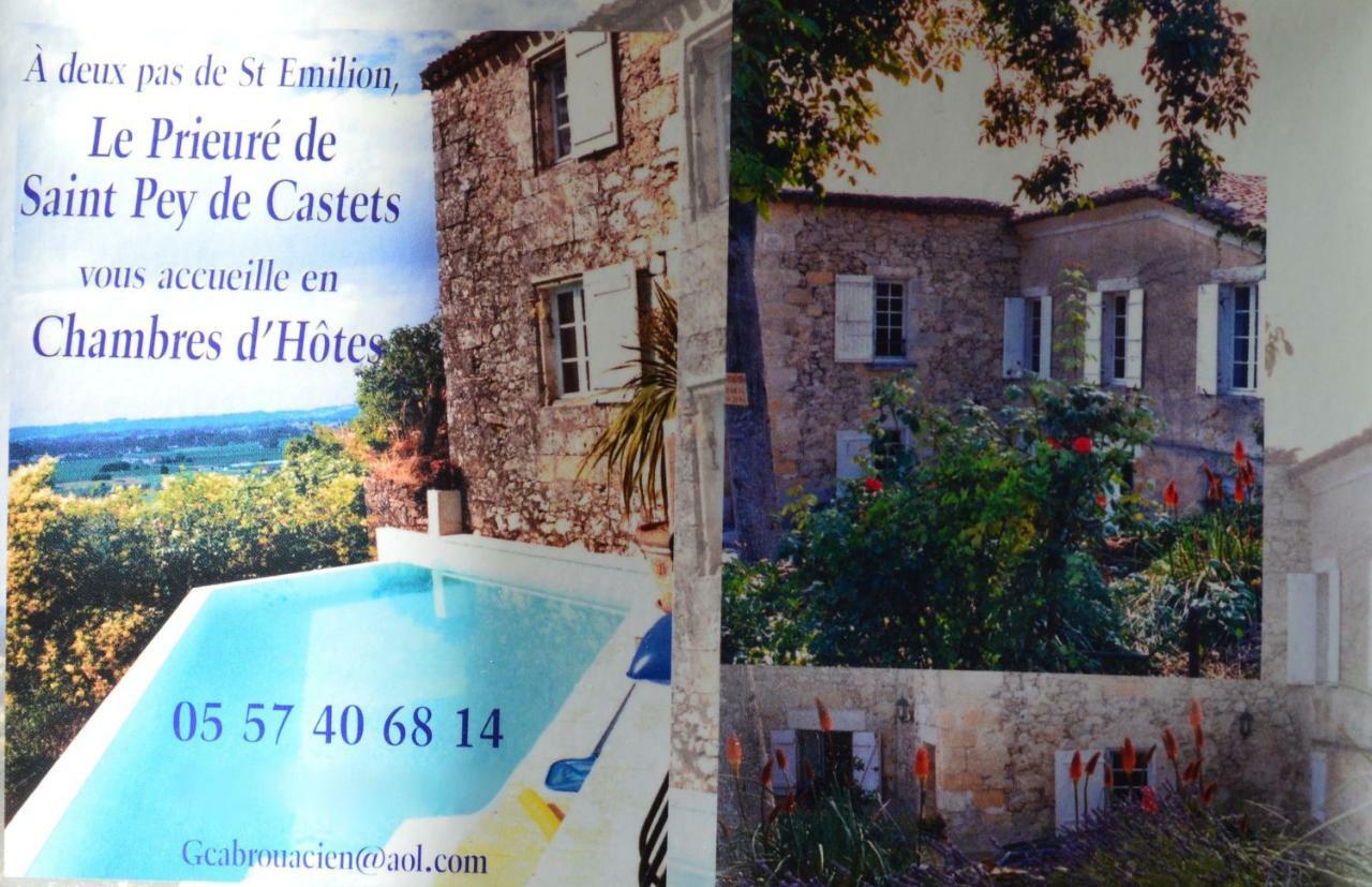 Le Prieure Bed & Breakfast Saint-Pey-de-Castets Exterior foto